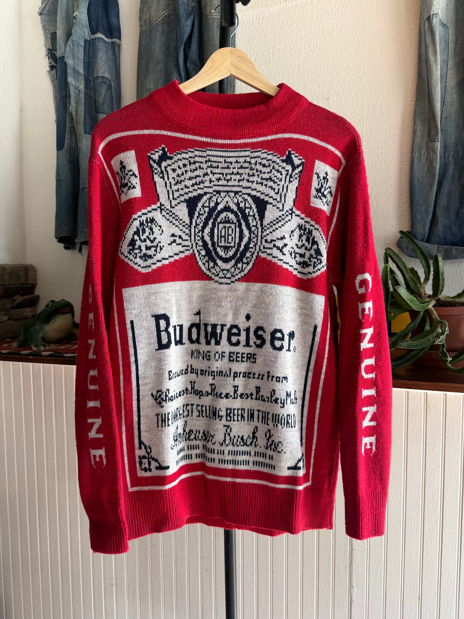 70s Budweiser Beer Sweater