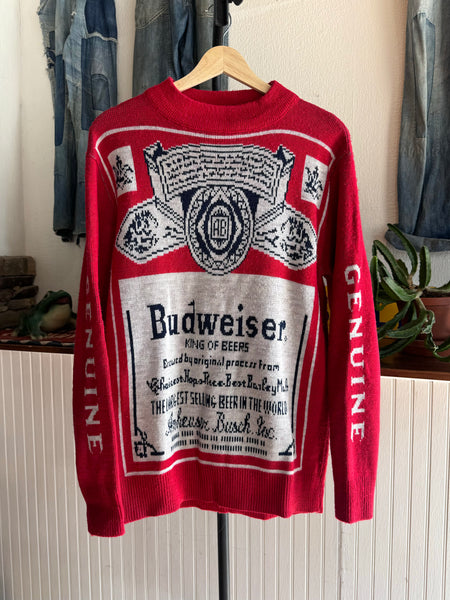 70s Budweiser Beer Sweater