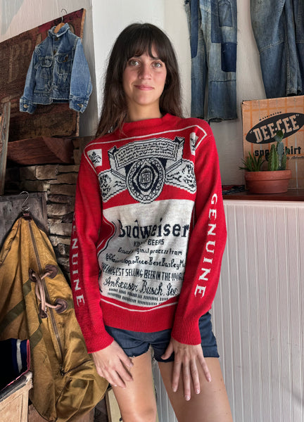 70s Budweiser Beer Sweater