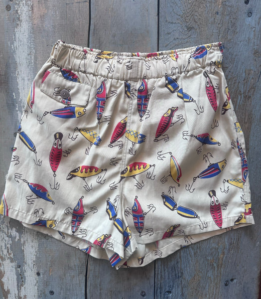 1940s Fishing Lure Swim Shorts