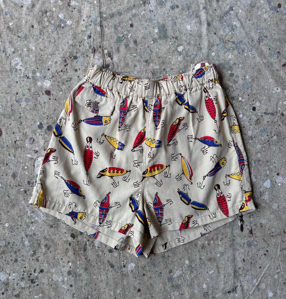 1940s Fishing Lure Swim Shorts