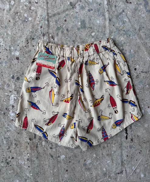 1940s Fishing Lure Swim Shorts