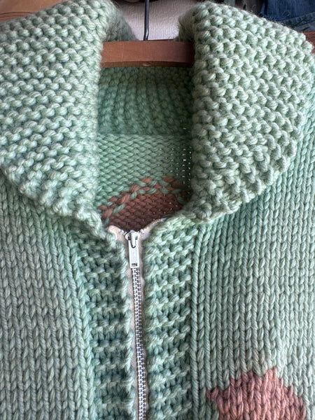 Hand-knit Bowling Sweater