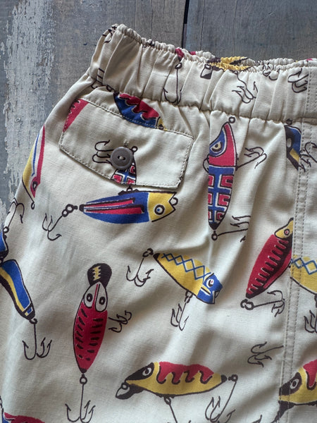 1940s Fishing Lure Swim Shorts