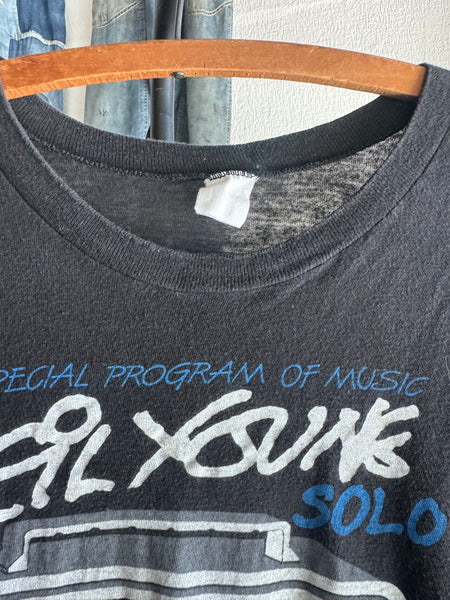 80s Neil Young 1983 Tour Tee