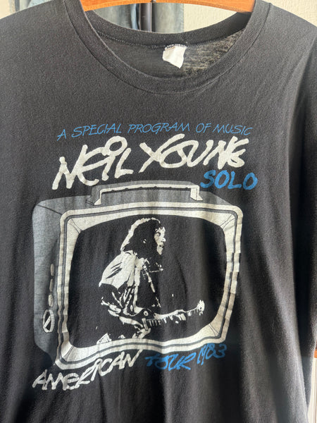 80s Neil Young 1983 Tour Tee