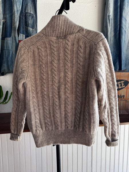 Orvis Cable Knit Cardigan Sweater