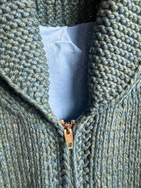 Hand-Knit Dog Sledding Cowichan Sweater