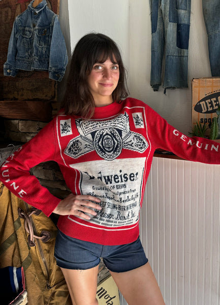 70s Budweiser Beer Sweater