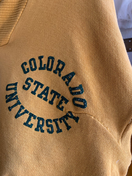 50s Colorado State shawl collar sweatshirt