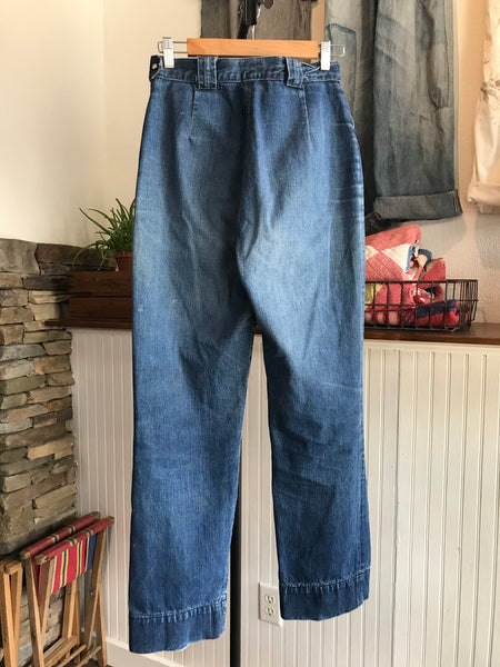 50s Levi’s Short Horn Side Zip Jeans