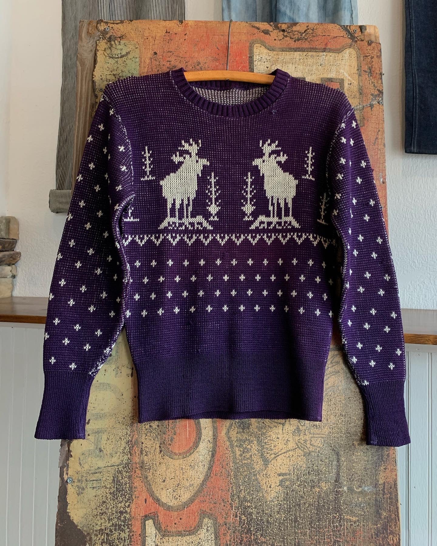 40s Moose Wool Sweater