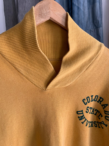 50s Colorado State shawl collar sweatshirt